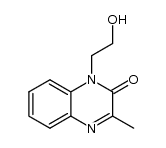 1-(2-hydroxyethyl)-3-methylquinoxalin-2(1H)-one结构式
