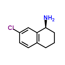 (S)-7-氯-1,2,3,4-四氢萘-1-胺结构式