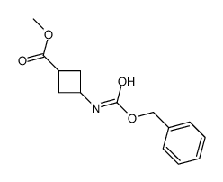 methyl 3-(phenylmethoxycarbonylamino)cyclobutane-1-carboxylate Structure