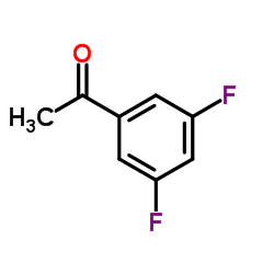 3',5'-二氟苯乙酮结构式