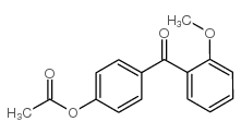 4-乙酰氧基-2’-甲氧基苯甲酮结构式