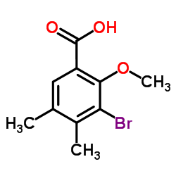 2-Methoxy-3-bromo-4,5-dimethylbenzoic acid Structure