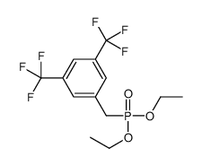 1-(diethoxyphosphorylmethyl)-3,5-bis(trifluoromethyl)benzene结构式