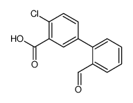 4-氯-2-甲酰基-[1,1-联苯]-3-羧酸结构式