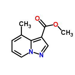 4-甲基吡唑并[1,5-a]吡啶-3-羧酸甲酯结构式