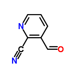 3-醛基吡啶-2-腈结构式