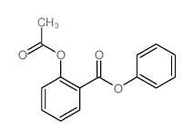 Benzoic acid,2-(acetyloxy)-, phenyl ester结构式