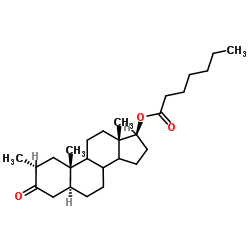 屈他雄酮庚酸酯结构式