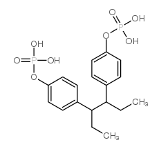 4,4'-(1,2-diethylethylene)diphenyl bis(dihydrogen phosphate) structure