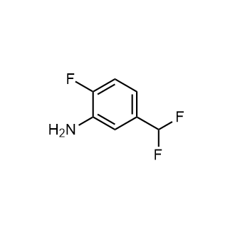 5-(二氟甲基)-2-氟苯胺结构式