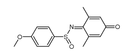 3,5-dimethyl-N-(4-methoxyphenyl)sulfinyl-1,4-benzoquinone monoimine结构式