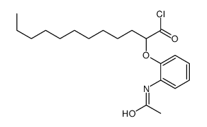 2-(2-acetamidophenoxy)dodecanoyl chloride Structure