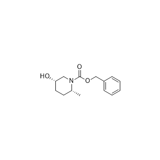 (2R,5S)-5-羟基-2-甲基哌啶-1-羧酸苄酯结构式