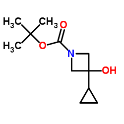 3-环丙基-3-羟基氮杂环丁烷-1-羧酸叔丁酯结构式