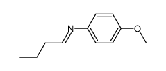 the imine derived from butyraldehyde and 4-methoxyaniline结构式