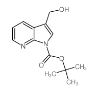 3-(羟基甲基)-1H-吡咯并[2,3-b]吡啶-1-羧酸叔丁酯结构式