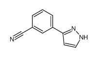 3-(1H-吡唑-3-基)苯甲腈结构式