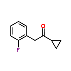 1-环丙基-2-(2-氟苯基)乙酮结构式