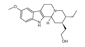 Corynan-17-ol, 10-methoxy- Structure