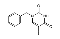 1-benzyl-5-iodo-1,2,3,4-tetrahydropyrimidine-2,4-dione Structure