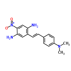 2-[2-[4-(dimethylamino)phenyl]ethenyl]-5-nitrobenzene-1,4-diamine Structure