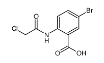 N-chloroacetyl-5-bromoanthranilic acid结构式