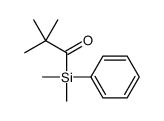 1-[dimethyl(phenyl)silyl]-2,2-dimethylpropan-1-one结构式