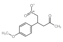 2-Pentanone,4-(4-methoxyphenyl)-5-nitro-结构式