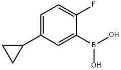 5-环丙基-2-氟苯基硼酸结构式