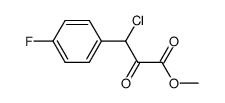 methyl 3-chloro-3-(4-fluorophenyl)-2-oxopropanoate结构式