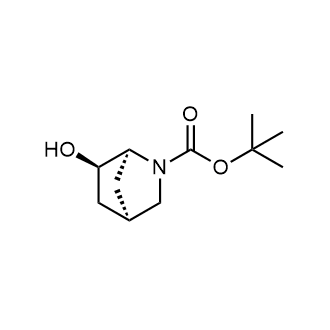 (1S,4R,6R)-6-羟基-2-氮杂双环[2.2.1]庚烷-2-羧酸叔丁酯结构式