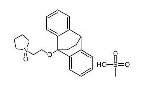 9,10-Ethanoanthracene,9,10-dihydro-9-(2-(1-pyrrolidinyl)ethoxy)-,N-oxide,methanesulfonate结构式