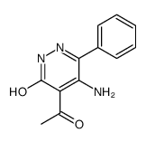 5-acetyl-4-amino-3-phenyl-1H-pyridazin-6-one结构式