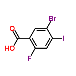5-Bromo-2-fluoro-4-iodobenzoic acid Structure
