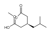 (3S)-3-(2-methoxy-2-oxoethyl)-5-methylhexanoic acid结构式