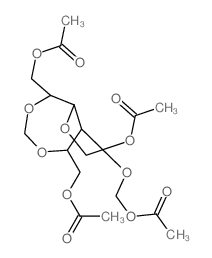 D-Mannitol,3,4-bis-O-[(acetyloxy)methyl]-2,5-O-methylene-, diacetate (9CI) Structure