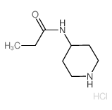 N-(4-Piperidinyl)propanamide hydrochloride结构式