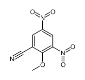 2-methoxy-3,5-dinitrobenzonitrile structure