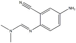N'-(4-氨基-2-氰基苯基)-N,N-二甲基甲酰胺结构式