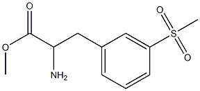 methyl 2-amino-3-(3-(methylsulfonyl)phenyl)propanoate结构式