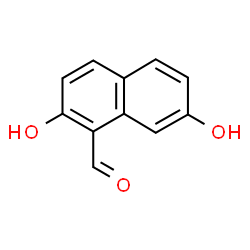 2,7-Dihydroxynaphthalene-1-carbaldehyde结构式