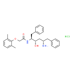 N-((2S,3S,5S)-5-氨基-3-羟基-1,6-二苯基己烷-2-基)-2-(2,6-二甲基苯氧基)乙酰胺盐酸盐结构式