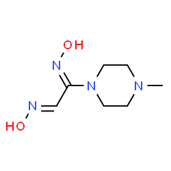 Piperazine, 1-[(1Z,2E)-bis(hydroxyimino)ethyl]-4-methyl- (9CI) Structure