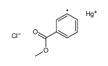 chloro-(3-methoxycarbonylphenyl)mercury Structure