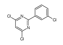4,6-二氯-2-(3-氯苯基)嘧啶结构式