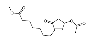 methyl 7-(3-acetyloxy-5-oxocyclopenten-1-yl)heptanoate结构式