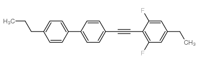 4-(4-乙基-2,6-二氟-苯基乙炔)-4-丙基-联苯结构式