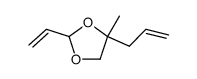 1,3-Dioxolane,2-ethenyl-4-methyl-4-(2-propenyl)- (9CI)结构式