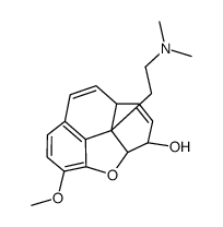 Phenanthro(4,5-bcd)furan-3-ol, 9b-(2-(dimethylamino)ethyl)-3,3a,9a,9b- tetrahydro-5-methoxy-, (3S-(3alpha,3abeta,9abeta,9bbeta))-结构式