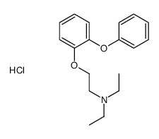 N,N-diethyl-2-(2-phenoxyphenoxy)ethanamine,hydrochloride Structure